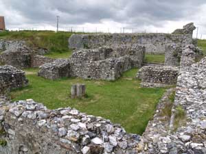 Cellarers range with large structure at the back , and rooms in between