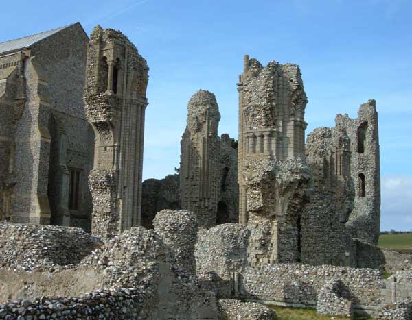 (Left) North aisle and transept: (above) Transepts from East end of the Chapter House