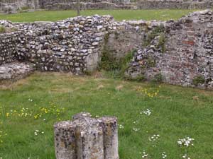 Blocked doorway to cloister